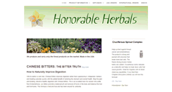 Desktop Screenshot of honorableherbals.com